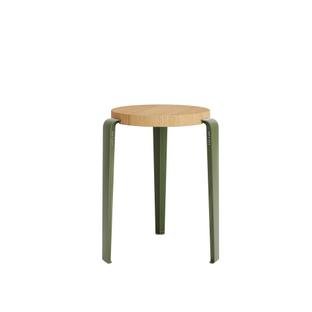 Lou Stool, Solid Wood, Solid oak, Rosemary green