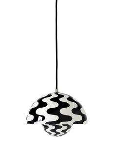Flowerpot VP1 Pendant Lamp, Black/white