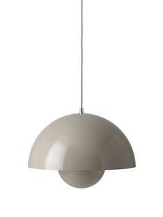 Flowerpot VP7 Pendant Lamp, Grey beige