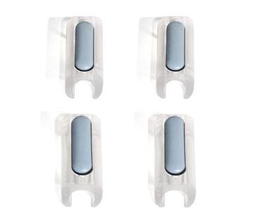 Glides for Tecta Cantilever Chairs (Set of 4), 4 x Tube Aplati