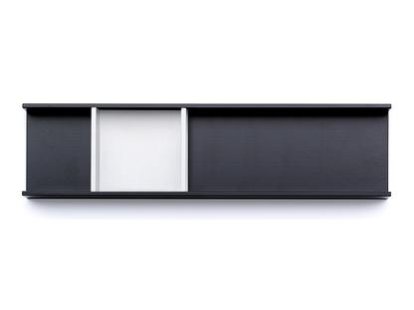 Tray Meterware, Deep (5 cm), deep black, Deep (4,5 cm), signal white