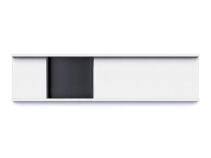 Tray Meterware, Shallow (2,5 cm), signal white, Shallow (1,9 cm), deep black