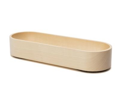 Kasa Stackable Tray, Kasa 3, Clear varnished maple