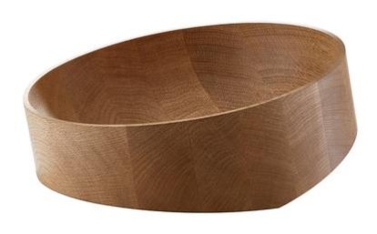 Cut Tilt Tray, Ø 27 cm, Oak