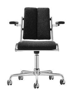 D12, Fabric Hallingdal 180 - anthracite , Soft castors for hard floor surfaces