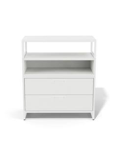 M1 Sideboard, Version 2 (H 90 x W 80 cm) - 2 drawers, White
