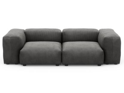 Details Vetsak Two Seat Sofa S Two Seat Sofa S, Cord velours - Dark grey