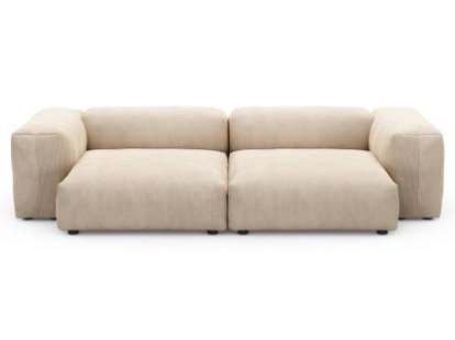 Two Seat Sofa L, Cord velours - Sand