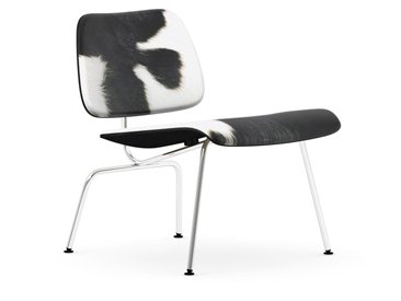 Plywood Group LCM Calf’s Skin, Black ash, skin black/white, Polished chrome