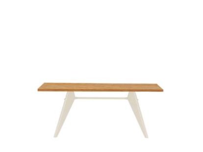 EM Table, 180 x 90 cm, Natural oak solid, oiled, Ecru