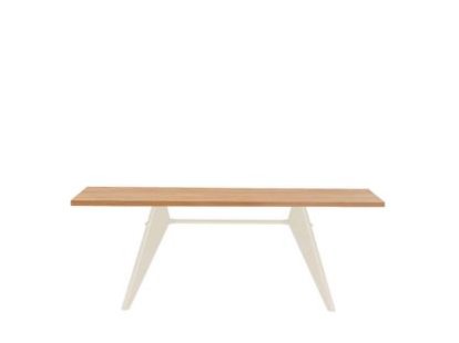 EM Table, 200 x 90 cm, Natural oak veneer, protective varnish, Ecru