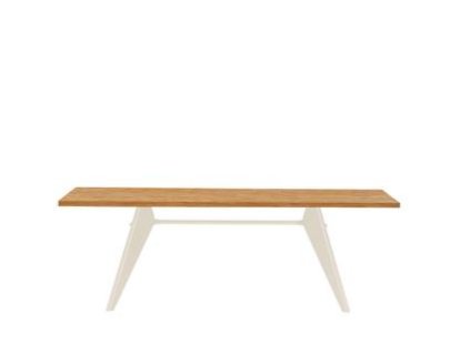 EM Table, 220 x 90 cm, Natural oak solid, oiled, Ecru