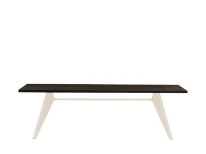 EM Table, 240 x 90 cm, Black oak veneer, protective varnish, Ecru