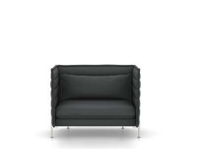 Details Vitra Alcove Sofa Alcove Sofa, Love Seat (H94 x W126,5 x D84 cm), Laser, Dark grey
