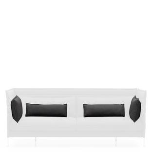 Cushion Set for Alcove Sofa, For 2-seater, Laser, Dark grey