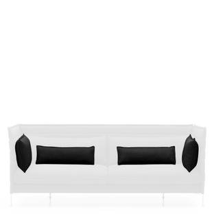 Cushion Set for Alcove Sofa, For 2-seater, Laser, Black