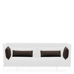 Cushion Set for Alcove Sofa, For 3-seater, Laser, Nero/moorbrown