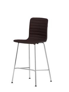 HAL Ply Bar Stool, Dark oak, Kitchen version: 660 mm, Plano brown