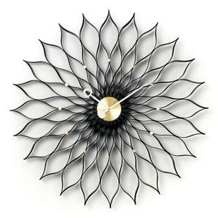 Sunflower Clock Black