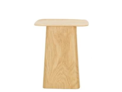 Wooden Side Table, Medium (H 45,5 x W 40 x D 40 cm), Natural oak