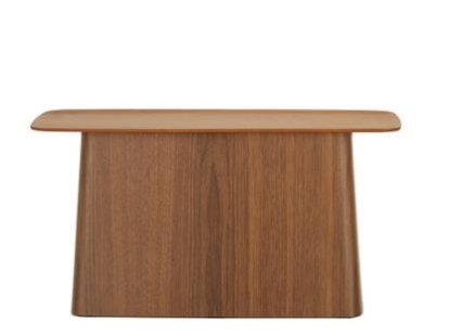 Wooden Side Table, Large (H 36,5 x W 70 x D 31,5 cm), Walnut with black pigmentation