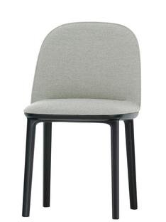 Softshell Side Chair, Cream white / sierra grey, Glides for carpets