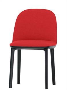 Softshell Side Chair, Poppy red, Glides for carpets