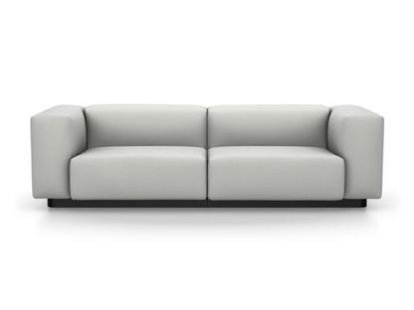 Soft Modular Sofa, Laser stonegrey, Without Ottoman