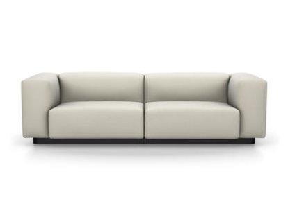 Soft Modular Sofa, Laser warmgrey/ivory, Without Ottoman