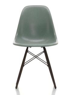 Eames Fiberglass Chair DSW, Eames sea foam green, Black maple
