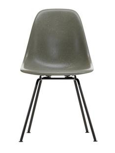 Eames Fiberglass Chair DSX, Eames raw umber, Powder-coated basic dark smooth