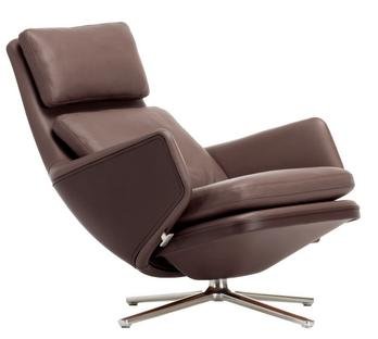 Grand Relax, Without Ottoman, Leather Premium F, chestnut, Polished, 41,5 cm