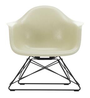 Eames Fiberglass Armchair LAR, Eames parchment, Basic dark