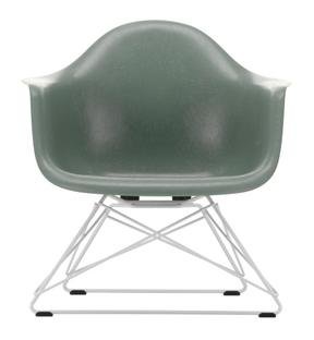 Eames Fiberglass Armchair LAR, Eames sea foam green, White