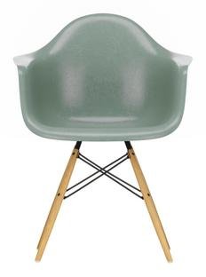 Eames Fiberglass Armchair DAW, Eames sea foam green, Ash honey tone