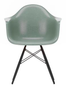 Eames Fiberglass Armchair DAW, Eames sea foam green, Black maple