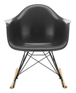 Eames Fiberglass Armchair RAR, Eames elephant hide grey, Coated basic dark, Yellowish maple