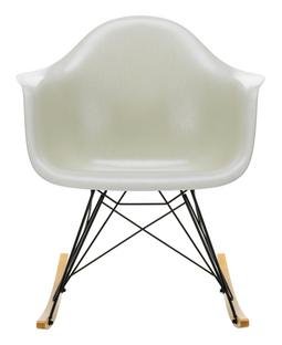 Eames Fiberglass Armchair RAR, Eames parchment, Coated basic dark, Yellowish maple