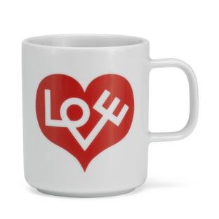 Girard Coffee Mugs, Love Heart, red, Single