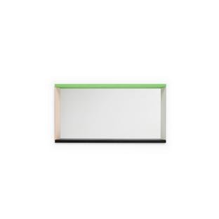 Colour Frame Mirror, Medium (48 cm x 91 cm), Green / Pink