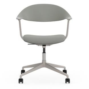 Mynt Office Svivel Chair four-star base, Grey RE, With seat upholstery, Plano cream white/sierra grey, Soft light, Soft castors for hard floor surfaces