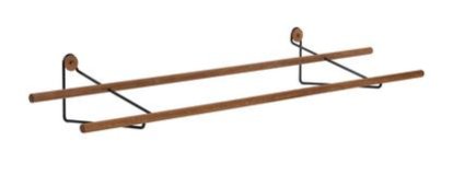 Shoe Rack, Black, Natural oak