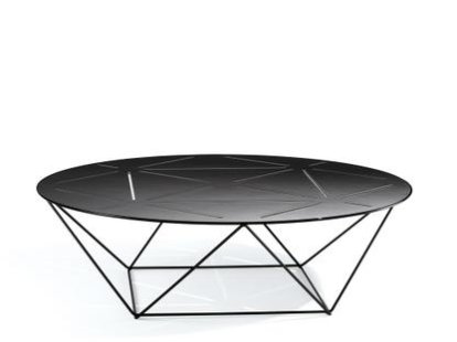 Joco, H 26 x ø 90 cm , Matt black powder-coated