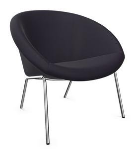 369 , Fabric Harald aubergine, High gloss chrome-plated
