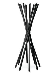Coat rack Sciangai, Black stained ash