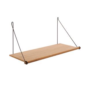 Loop Shelf Black|Natural oak