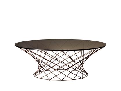 Oota H 35 x ø 101 cm|Brown glass|Matt bronze powder-coated