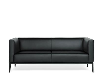 Jaan Sofa 780 2,5 seater (H 70 x W 180 x D 78 cm)|Leather Select black|Matt black powder-coated