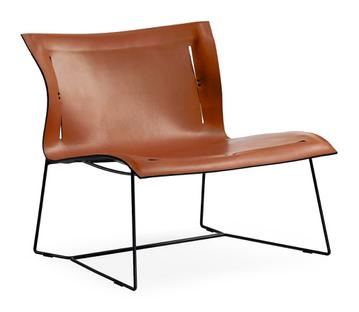 Cuoio Lounge Chair Leather Saddle sherry